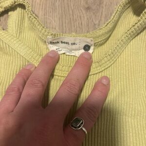 Back Beat Co. Ribbed Tank Top - Soft Yellow